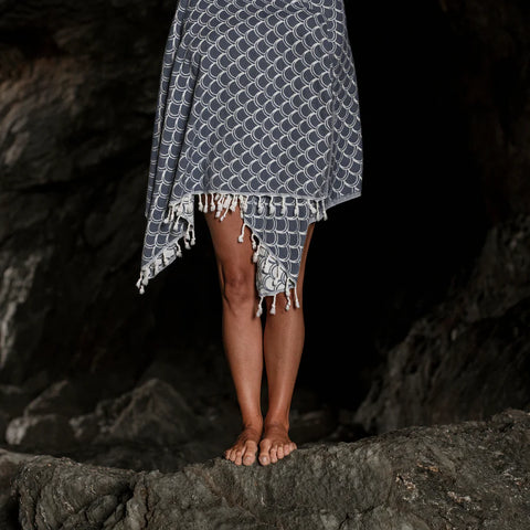 Peshtemal Blanket | Navy Blue