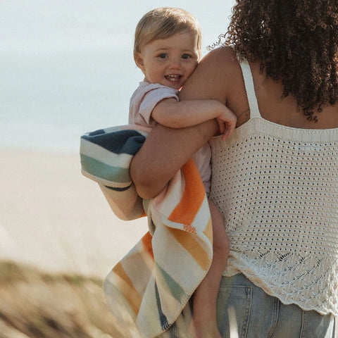 Striped | Recycled Baby Blanket