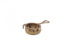 Antique Brass Tea Strainer | Nkuku