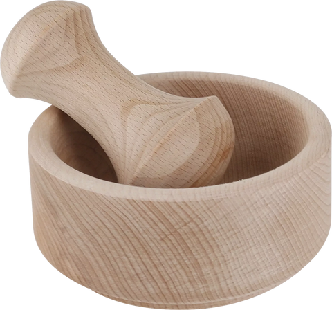 Mortar with Pestle, Beechwood