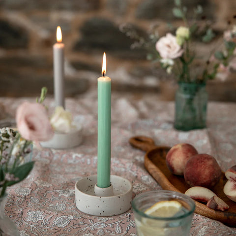 St Eval Dinner Candles x 6 | Atlantic Green