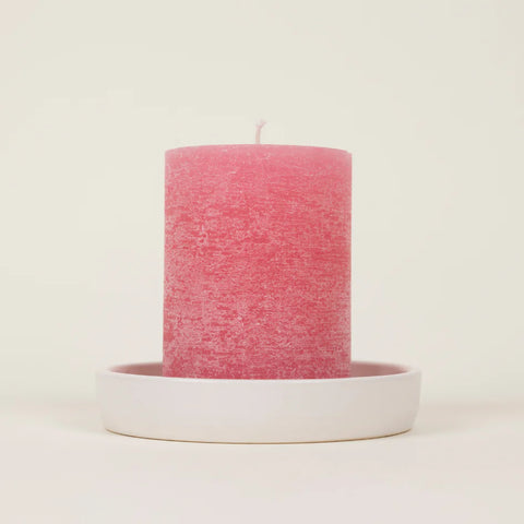 St Eval Pillar Candle | Wild Rhubarb