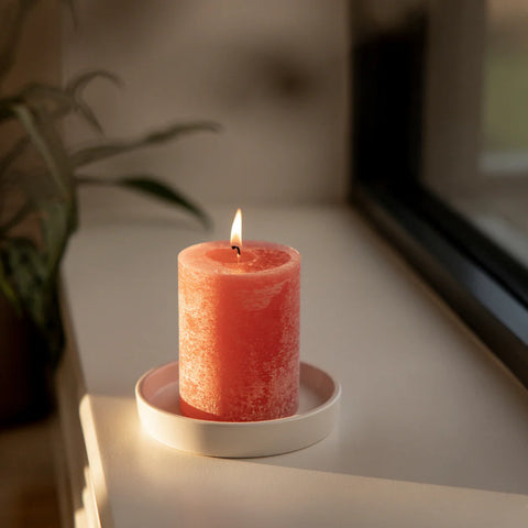 St Eval Pillar Candle | Wild Rhubarb