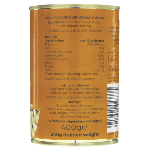 Organic Tinned Cannellini Beans