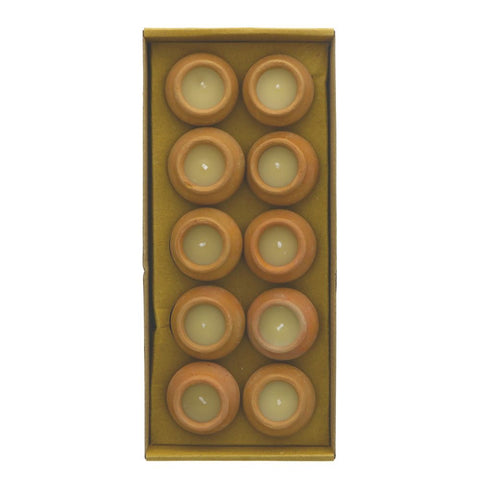 Dalit Mini Clay Candle, Box of 10