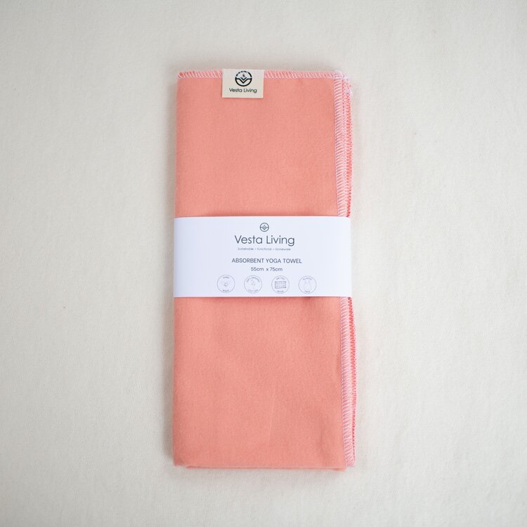 Cotton Yoga Towel Blush The Good Lyfe