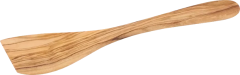Wooden Curved Spatula, Olive