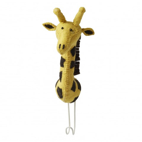 Woollen Giraffe Head Hook