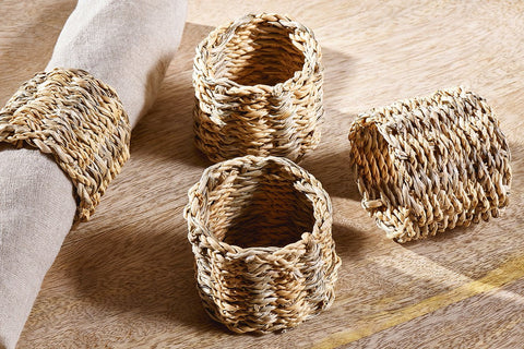 Seagrass Napkin Rings | Nkuku