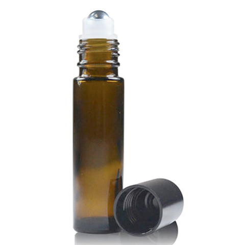 Amber Glass Rollette Bottle with Roller | 10ml
