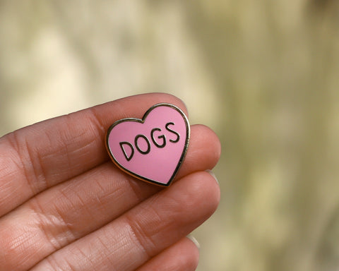 Enamel Pin Badge | Love Dogs