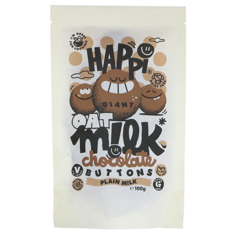Happi | Plain Oat Milk Giant Chocolate Buttons