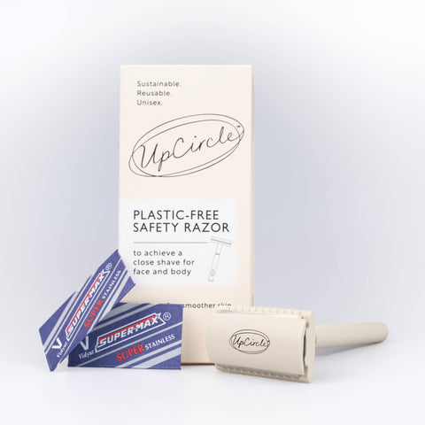 Plastic Free, Sustainable & Reusable Safety Razor: Razor Blade Refills (10 blades included) - £8.00+VAT per 5 packs of 10