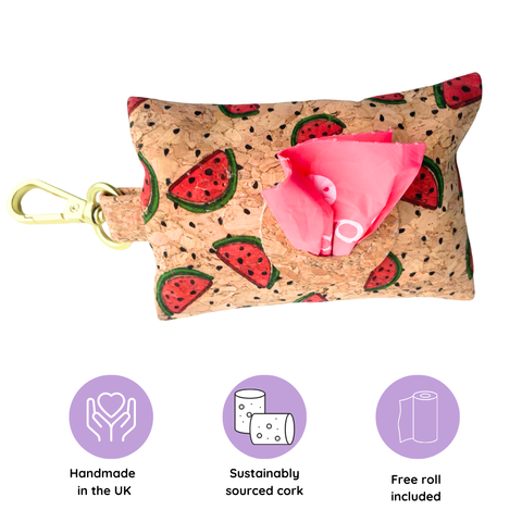 Natural Cork Poo Bag Holder: Tree