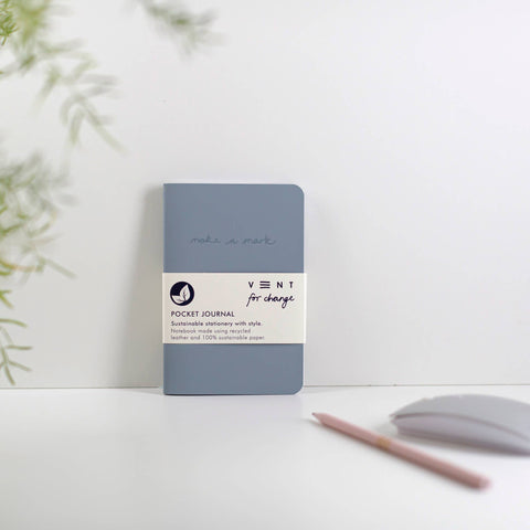 Make a Mark Pocket Journal – Recycled Leather: Yellow