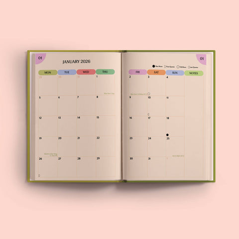 2026 Weekly Planner A5 | Geo Berry