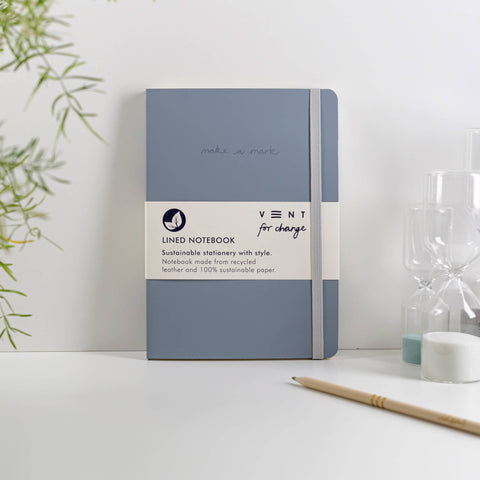 Make a Mark Recycled Leather A5 Journal | Notebook: Mustard Yellow