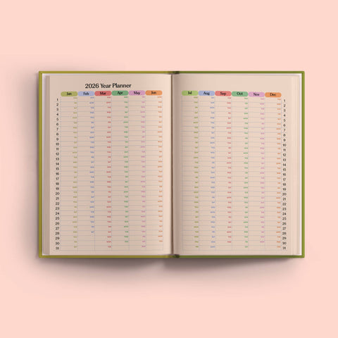 2026 Weekly Planner A5 | Geo Berry