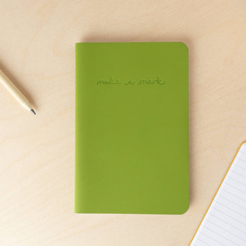 Make a Mark Pocket Journal – Recycled Leather: Yellow