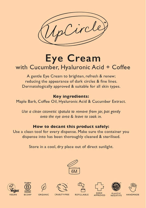 Eye Cream with Hyaluronic Acid + Coffee Oil | 15ml