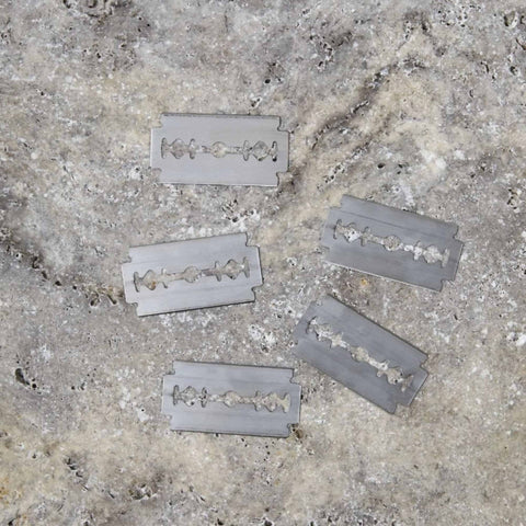 Plastic Free, Sustainable & Reusable Safety Razor: Razor Blade Refills (10 blades included) - £8.00+VAT per 5 packs of 10
