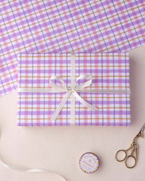 Pastel Gingham Wrapping Paper