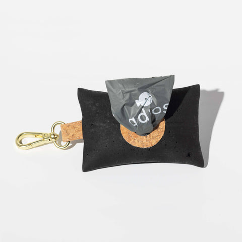Natural Cork Poo Bag Holder: Rainbow Flecks