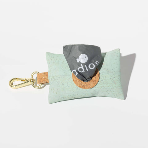 Natural Cork Poo Bag Holder: Rainbow Flecks