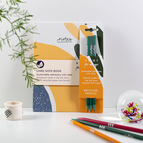A5 Recycled Lined Notebook | Scribble Pad (UK Made)