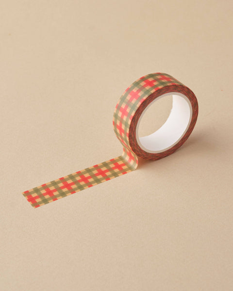 Washi Tape | Green and Red Check