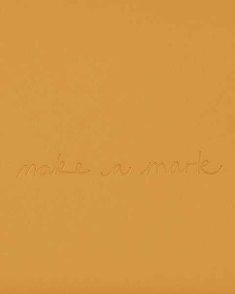 Make a Mark Recycled Leather A5 Journal | Notebook: Mustard Yellow