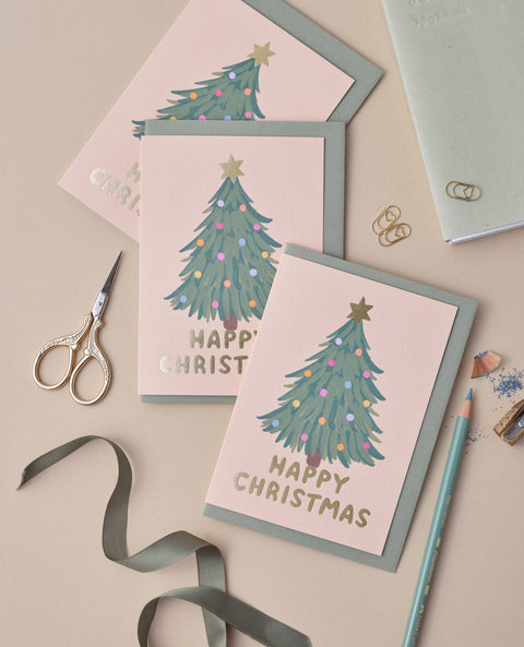 Happy Christmas Tree Card