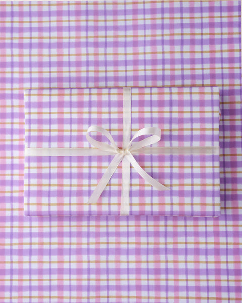 Pastel Gingham Wrapping Paper