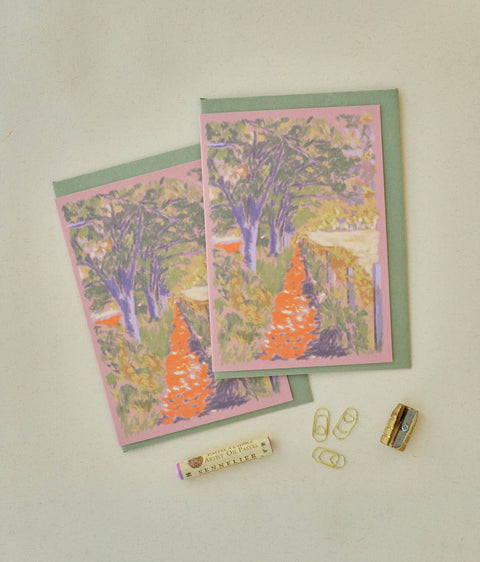 Spring Walk Greetings Card