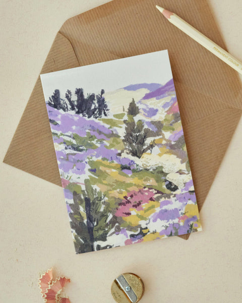 Heather Hills Illustrated Greetings Card