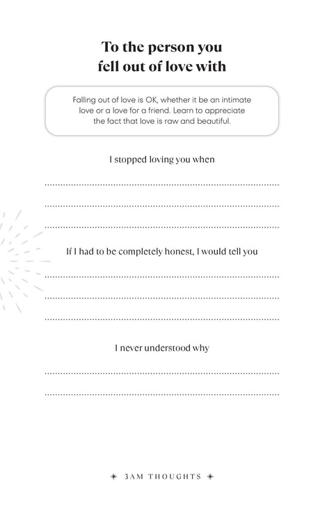 3am Thoughts | A Late Night Guided Journal