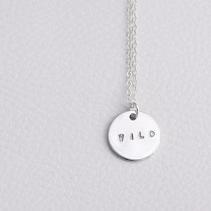 Handmade Silver Disc Necklace | WILD
