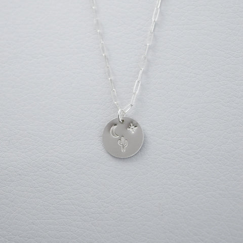 Silver Disc Necklace | Desert Dreams