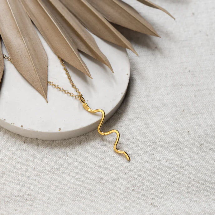 Gold Serpent Necklace 45cm