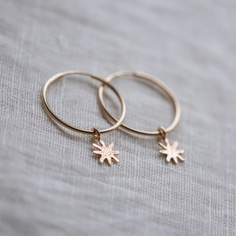 Gold Solis Hoop Earrings | 24mm