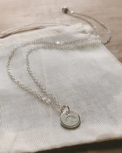 Silver Disc Necklace | Rainbow