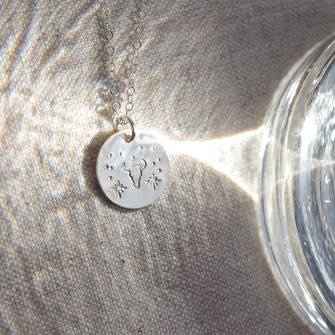 Silver Disc Necklace | Rodeo