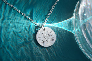 Handmade Silver Disc Necklace | Rodeo