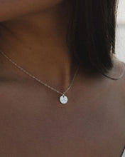 Silver Disc Necklace | Wave