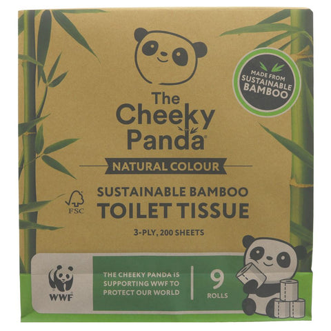 Bamboo Toilet Roll x 9 Natural | Cheeky Panda