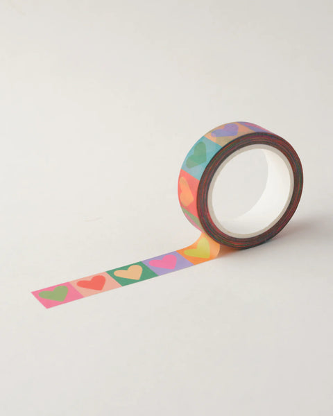 Washi Tape | Rainbow Hearts