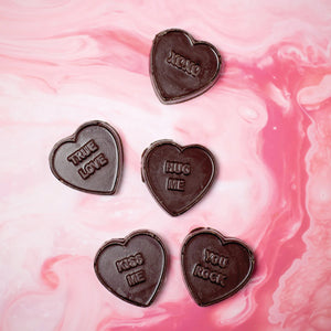 Dark Chocolate Love Hearts