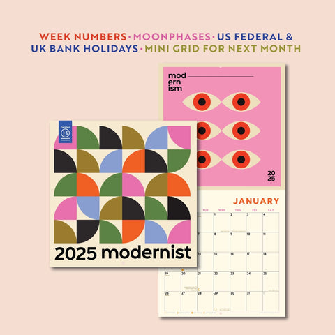 2025 Calendar | Modernist