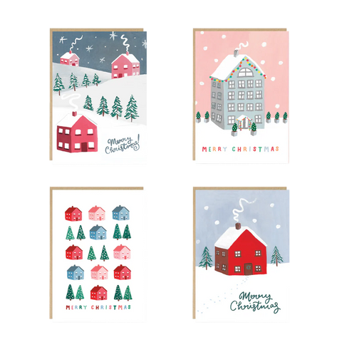 Ponderosa Christmas Card Pack x 8