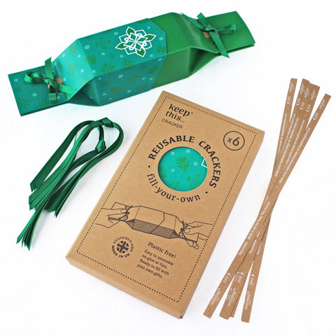 Reusable Christmas Crackers | Green